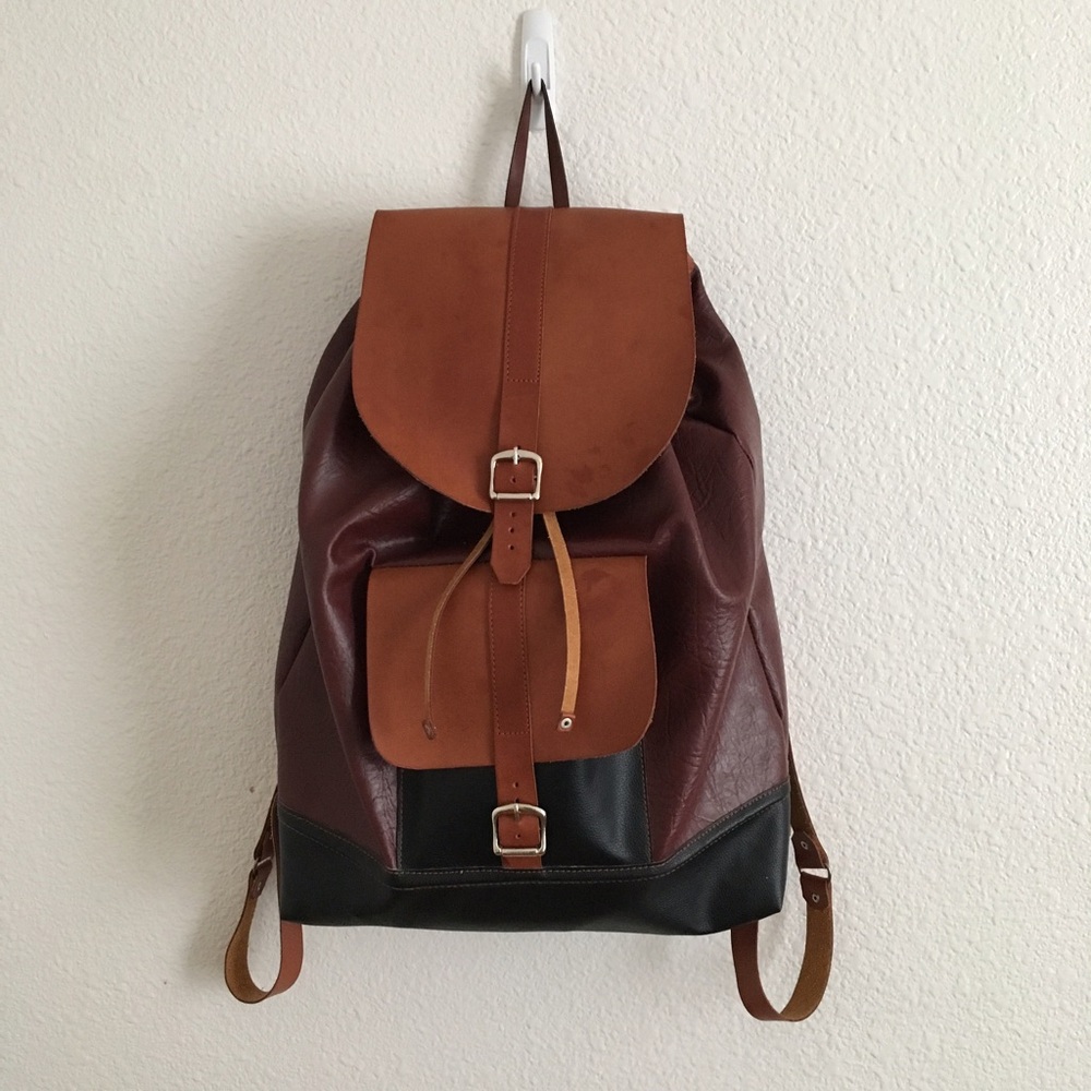 Leather back pack from Cuba